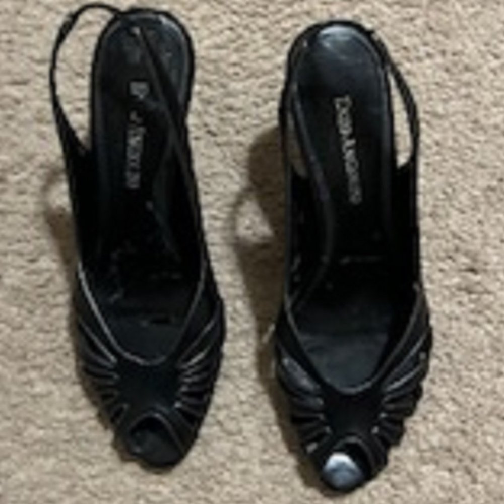 Women's Heels Enzo Angiolinini Black Size 6 M 3 Inch Heel